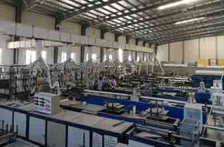 Pultrusion production lines for manufacturing FRP profiles