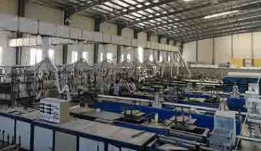 Pultrusion production lines for manufacturing FRP profiles