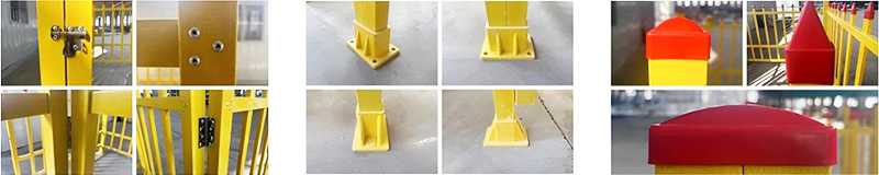 Fiberglass fence panel installation components